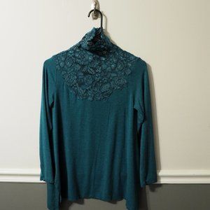 Soft Surroundings Lace Turtleneck